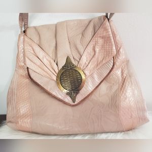 EUC RARE UNIQUE VINTAGE SHARIF LEATHER CROSSBODY BAG